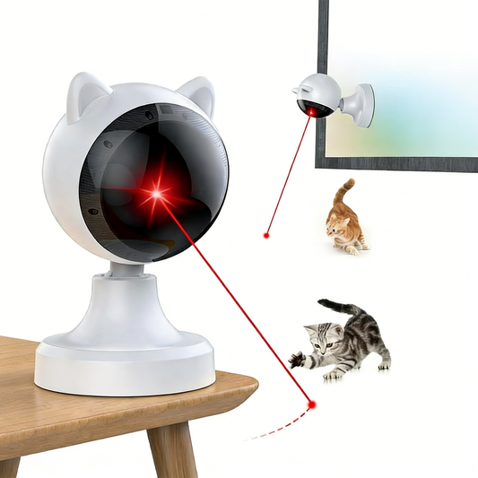 Automatic Laser Cat Toy - White