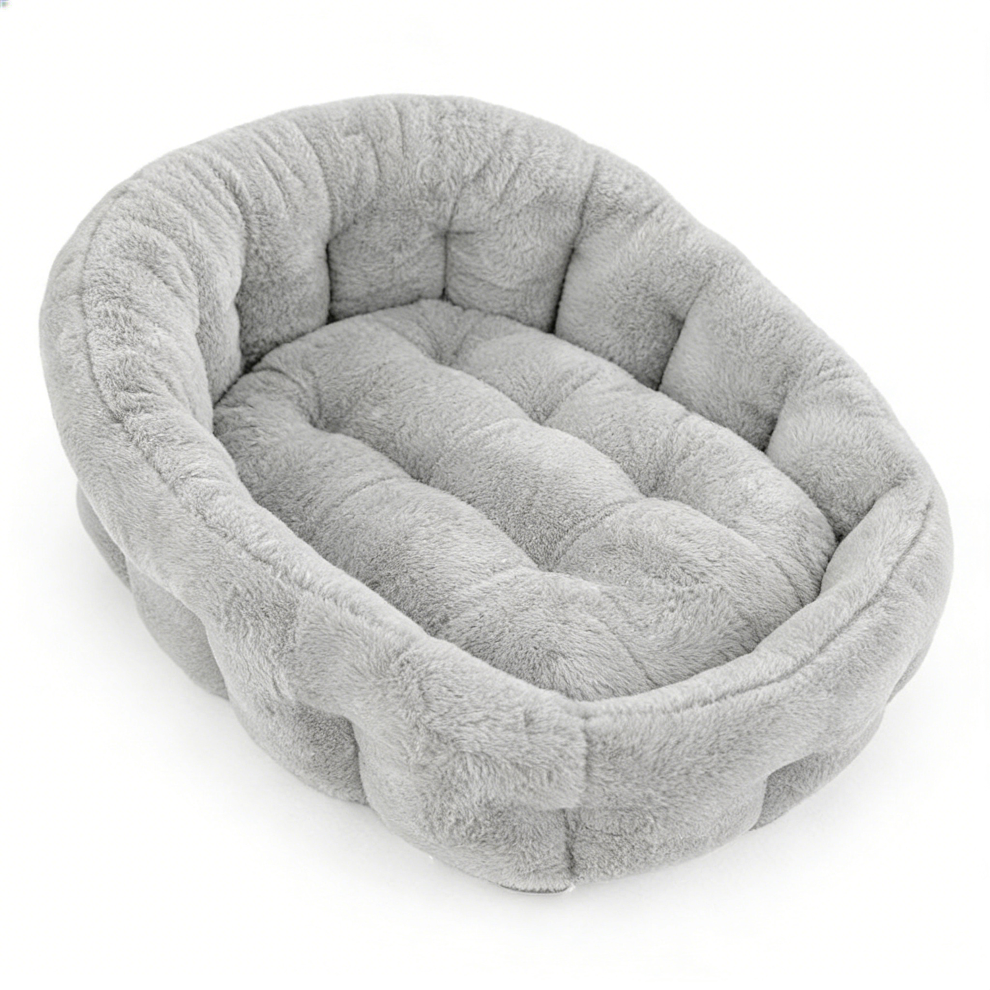 Calming Donut Cuddler Bed - Light Gray