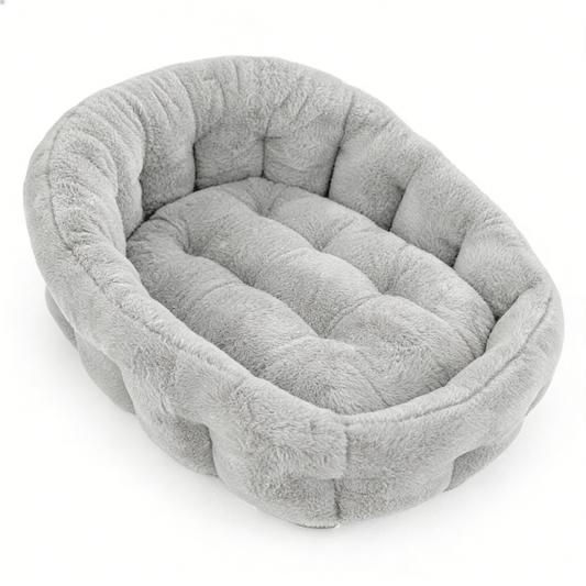 Calming Donut Cuddler Bed - Light Gray