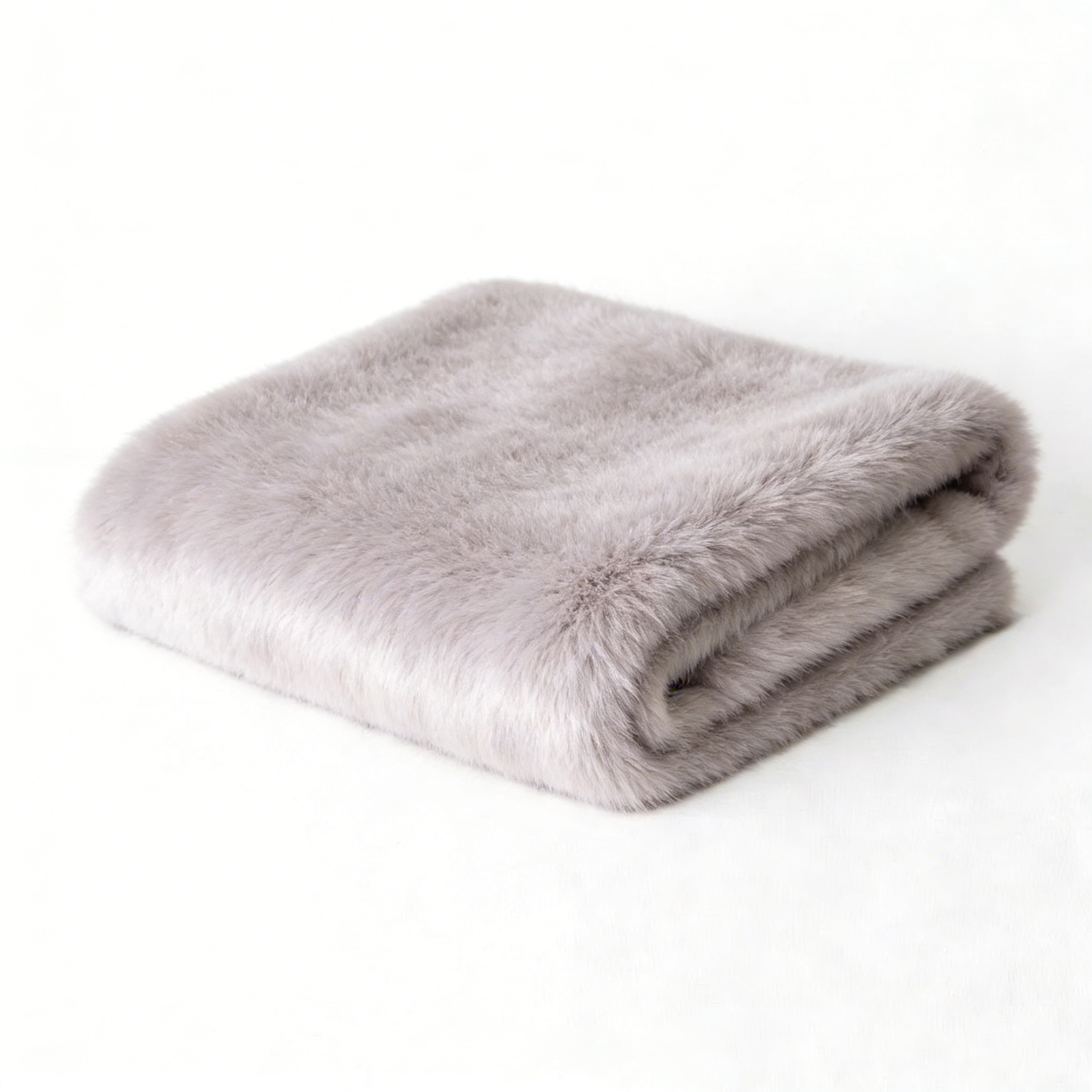 Luxury Faux Fur Throw - Cream