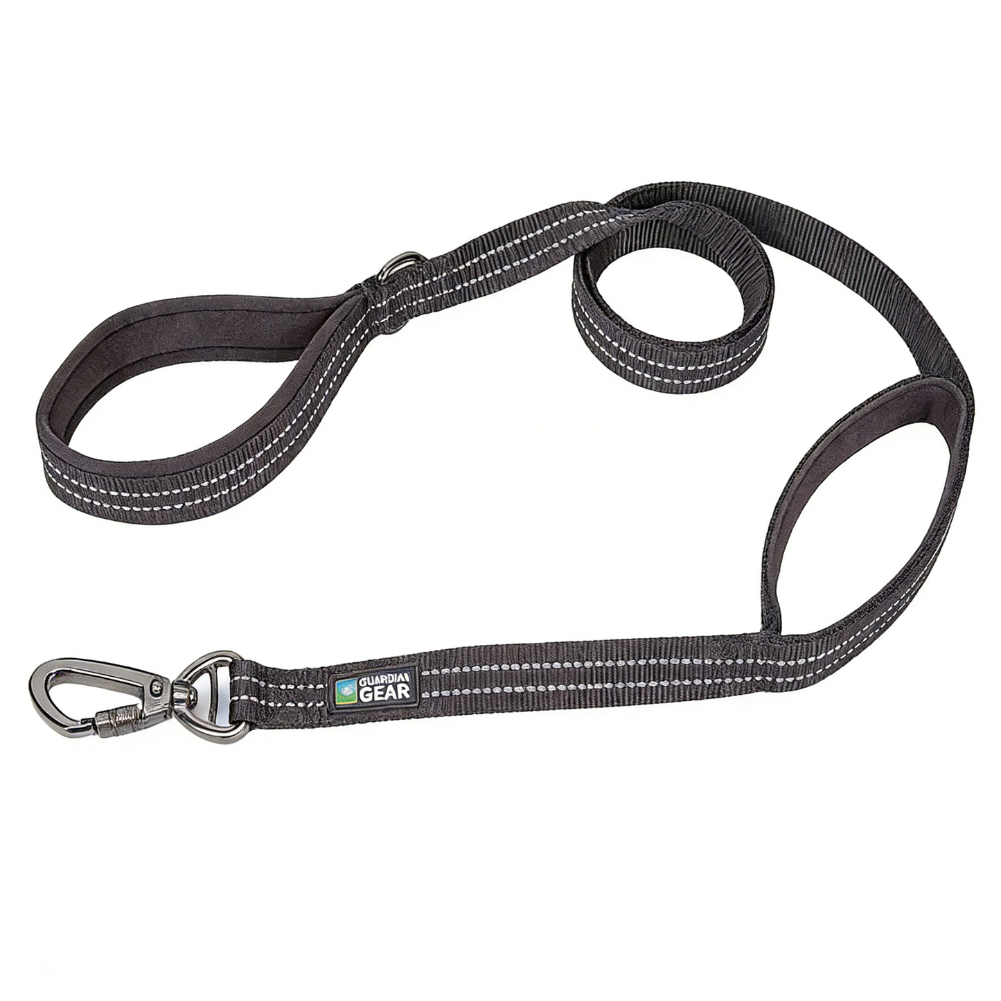 Reflective Nylon Leash - Black/Reflective