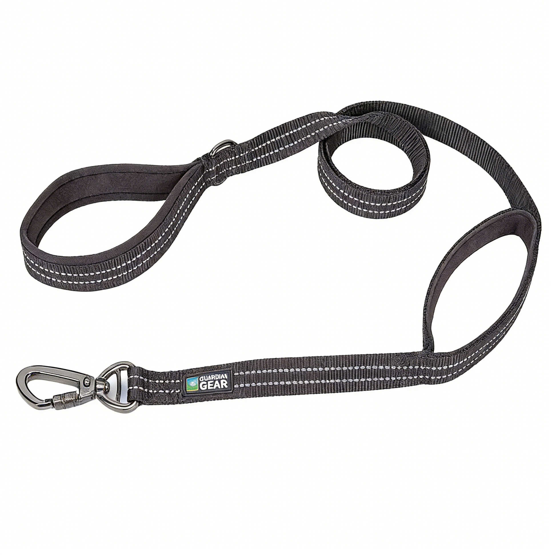 Reflective Nylon Leash - Black/Reflective