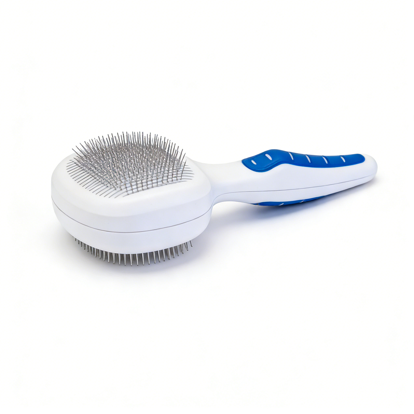 Self-Cleaning Slicker Brush - Blue/White