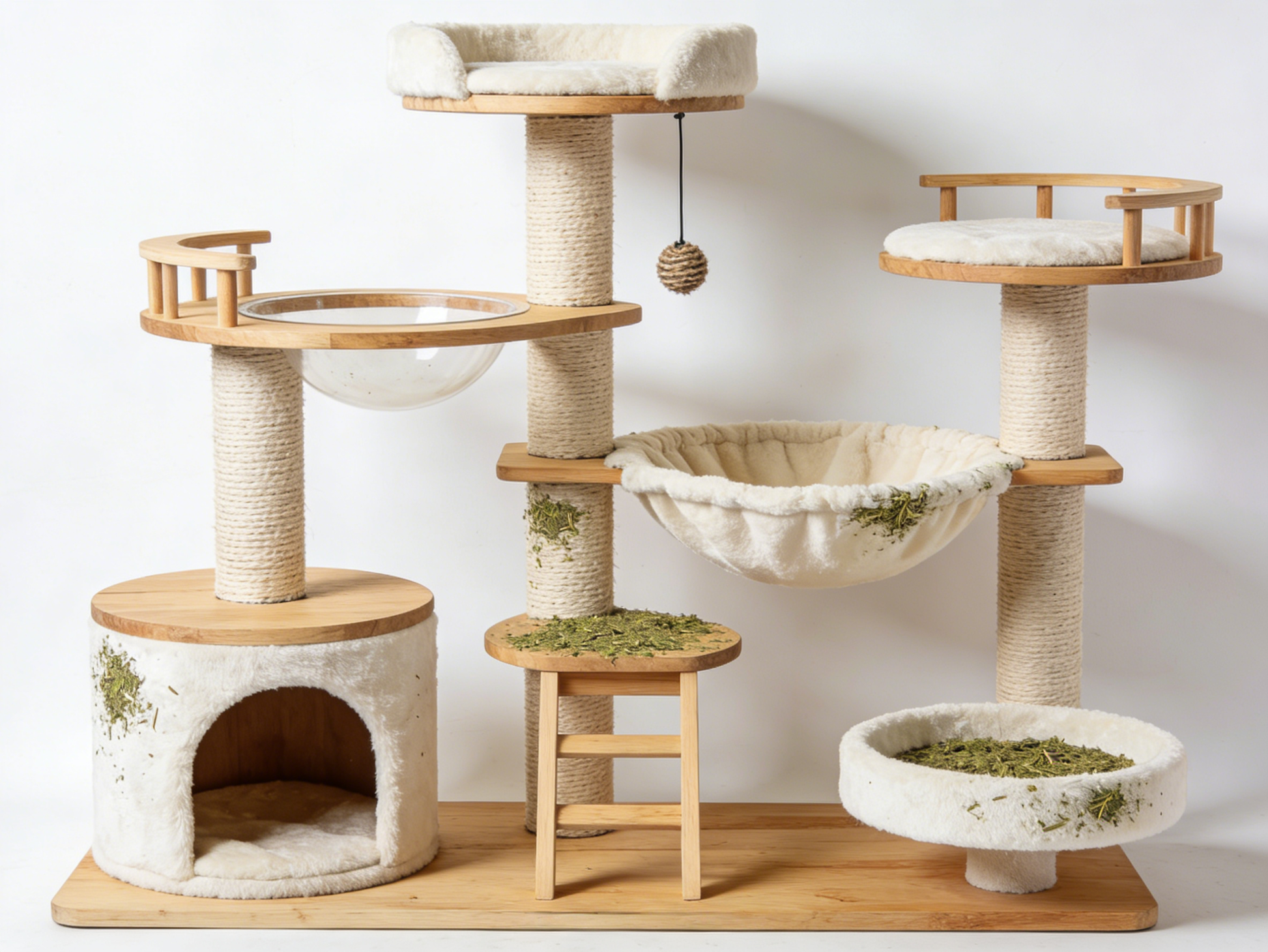 Multi-Level Cat Tree Tower - Beige/Brown